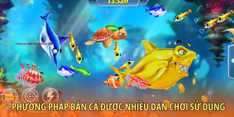 Phương pháp bắn cá được nhiều dân chơi sử dụng